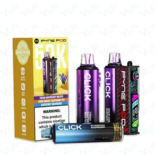 Pyne Pod Click 50K Prefilled Pod Kit – 50,000 Puffs Smart Vape System