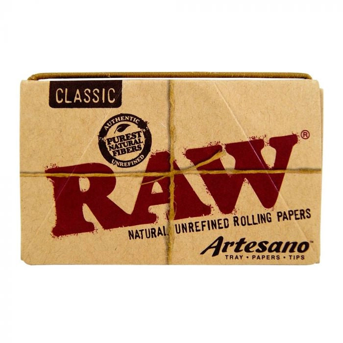 RAW Artesano 1¼ Rolling Papers with Built-in Tray and Filter Tips