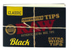 RAW Black perforated tips for rolling papers