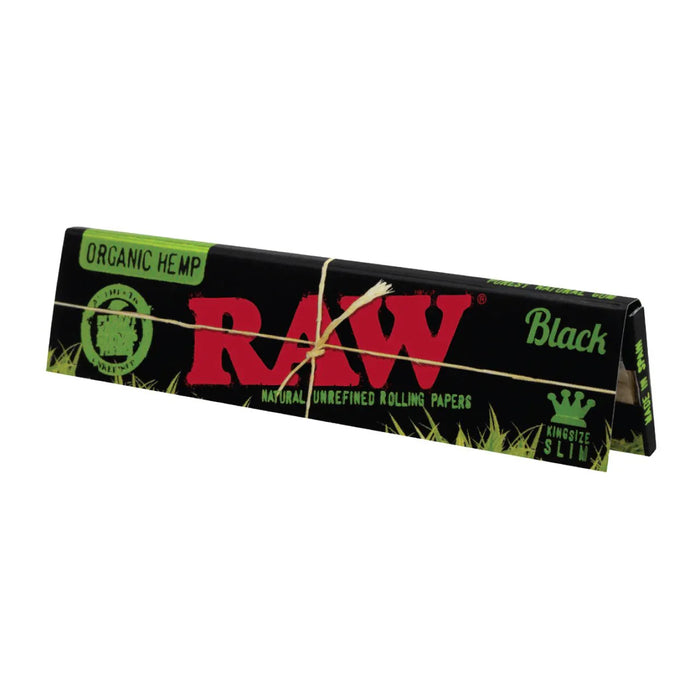 RAW Organic King Size Slim Paper - Black