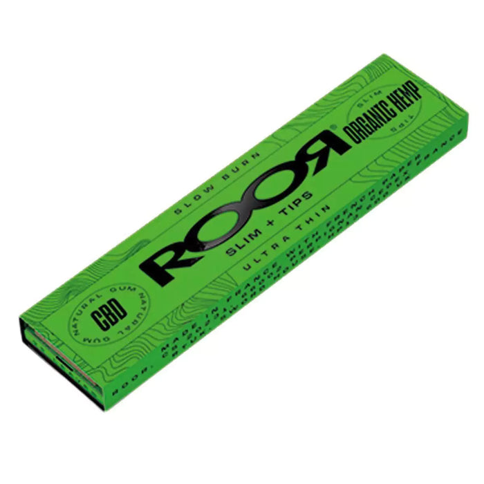 ROOR Organic Slim CBD Papers + Tips