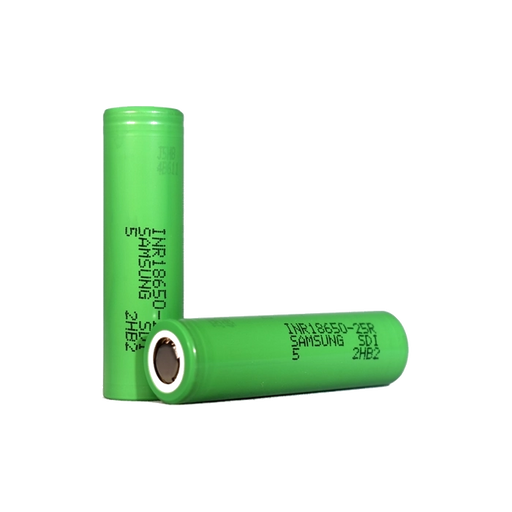 Samsung 25R 18650 rechargeable vape battery