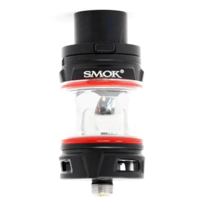 SMOK TFV Mini V2 Tank in sleek black finish with 5ml capacity and sub-ohm performance
