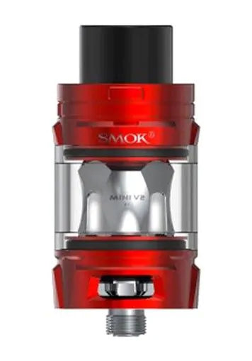  SMOK TFV Mini V2 Tank in striking red finish with powerful vapor production