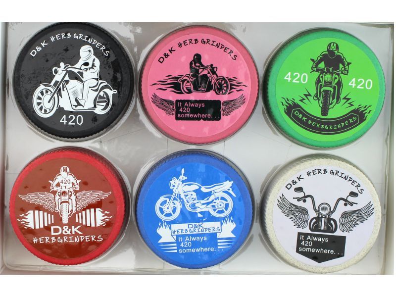 Herb Grinders 4-Part Plastic GRINDER 'Bike' Designed