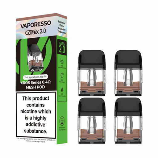 0.4ohm Vaporesso XROS Series Mesh Pods in Brown colour
