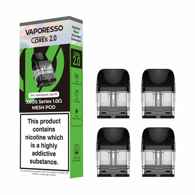 1.0ohm Vaporesso XROS Series Mesh Pods in Grey colour