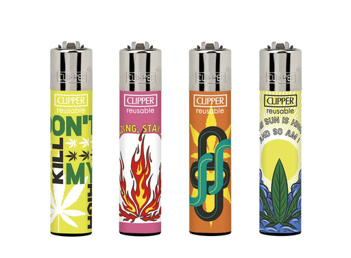 Weed Manners Clipper Lighter Collection featuring stylish refillable lighters